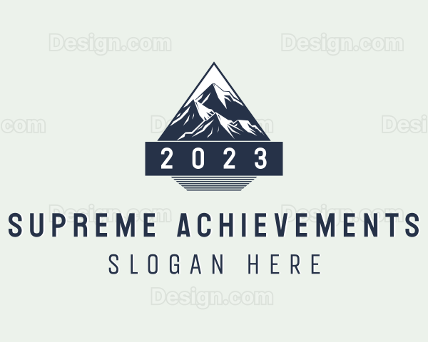 Trekking Mountain Peak Logo