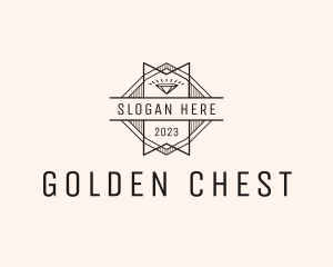 Retro Diamond Jewelry Badge logo design