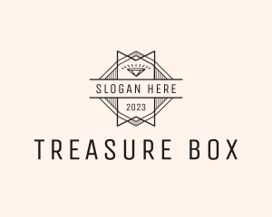 Retro Diamond Jewelry Badge logo