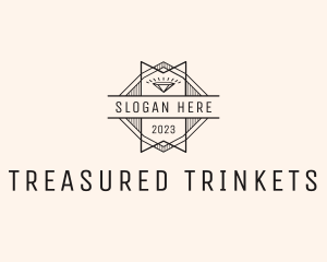Retro Diamond Jewelry Badge logo