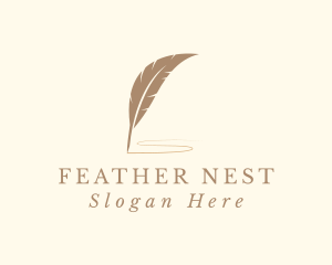 Feather Quill Literature logo design