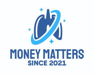 Blue Shining Respiratory Lungs logo
