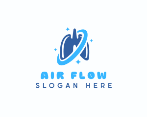 Lung Breath Oxygen logo