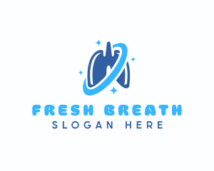 Lung Breath Oxygen logo design