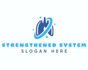 Lung Breath Oxygen logo design