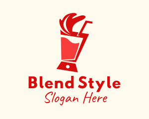 Red Juice Blender  logo