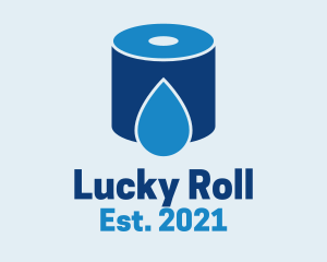 Water Tissue Roll logo design