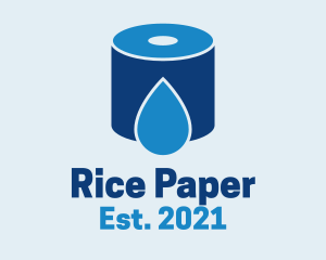 Water Tissue Roll logo design