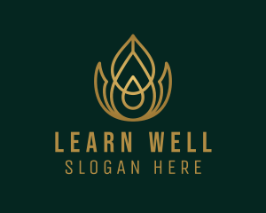 Wellness Oil Droplet logo design