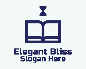 Blue Book Hourglass Logo