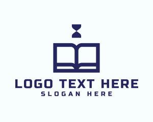 Blue Book Hourglass logo