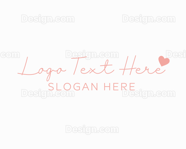 Signature Heart Wordmark Logo