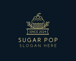 Cupcake Confectionery Pastry logo design