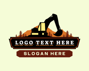 Landscape Backhoe Excavator logo