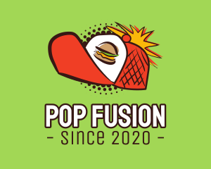Retro Pop Burger Cap logo