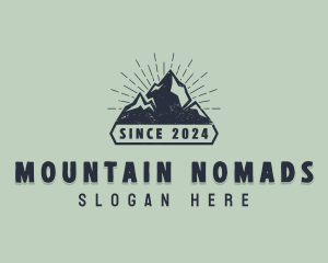 Rustic Mountain Summit logo design