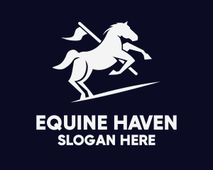 Galloping Horse Flag logo