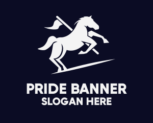 Galloping Horse Flag logo