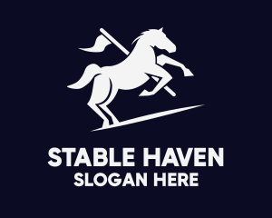 Galloping Horse Flag logo