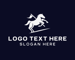 Galloping Horse Flag logo