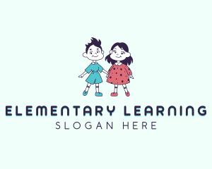 Children Kindergarten Learning logo design