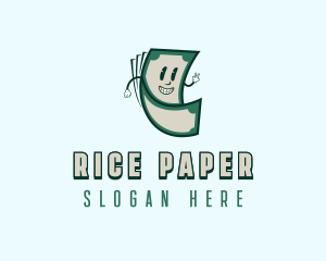 Paper Bill Money logo design