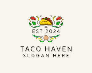 Taco Taqueria Restaurant logo design