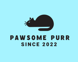 Cat Pet Feline logo design