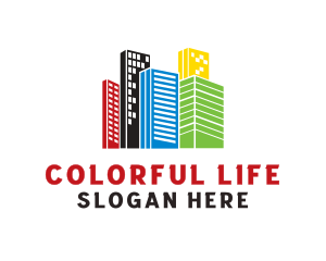 Colorful Building City logo