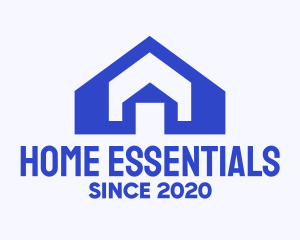 Blue Real Estate Home logo design