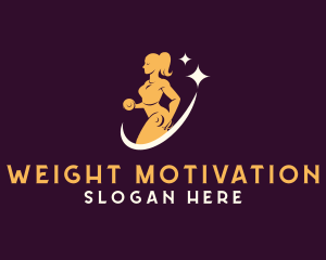 Woman Weights Gym logo