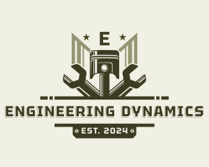 Wrench Engine Piston logo