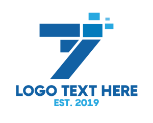 Blue Seven Pixels logo
