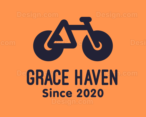 Modern Geometric Bike Logo