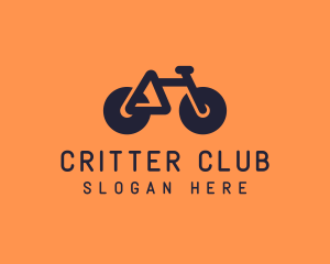 Modern Geometric Bike logo design