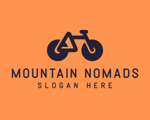 Modern Geometric Bike logo design