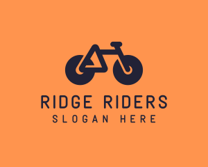 Modern Geometric Bike logo design