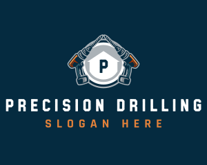 Tools Drill Builder logo design