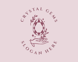 Crystal Pink Jewelry logo design