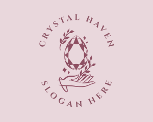 Crystal Pink Jewelry logo design