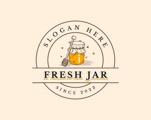 Bee Honey Jar logo design