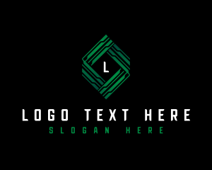 Geometry - Technological Hexagon  Data logo design