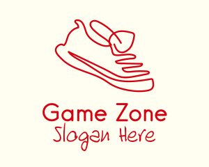 Red Shoe Monoline Logo