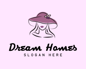 Elegant Woman Hat logo