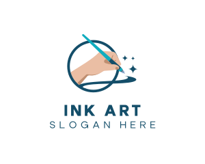 Hand Calligraphy Pen  logo