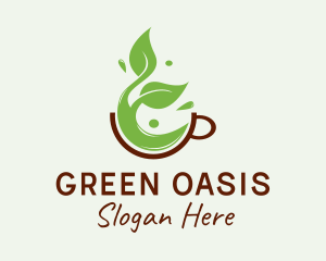 Herbal Green Tea  logo design