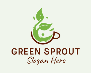 Herbal Green Tea  logo design