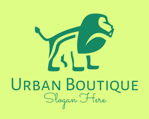 Green Jungle Lion Logo