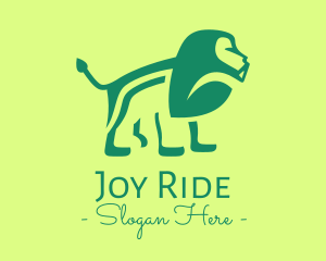 Green Jungle Lion logo design