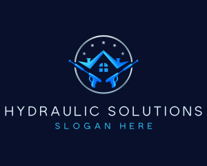 Hydraulic Washing Sanitation logo design